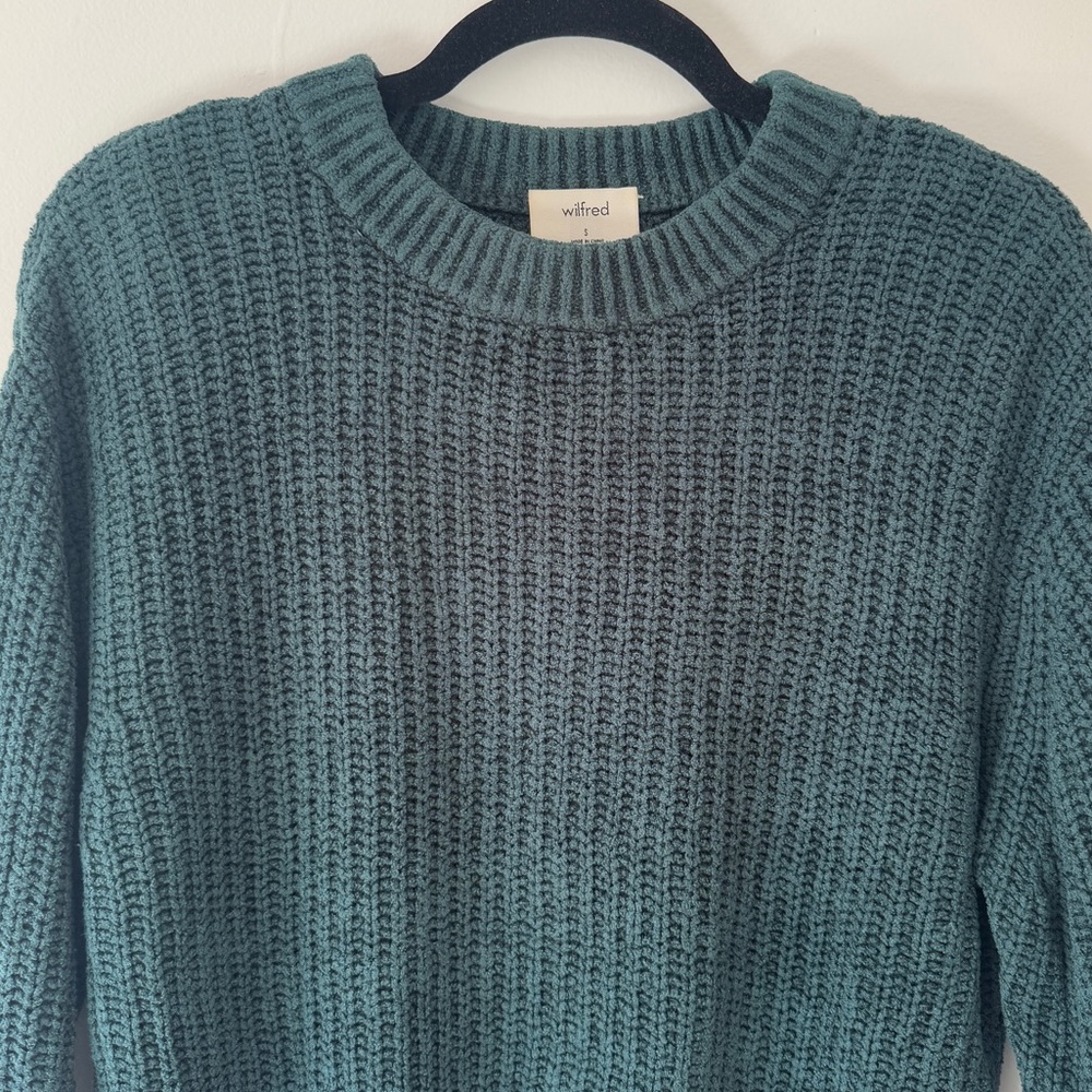 Aritzia Green Knit Sweater - Picture 3 of 4